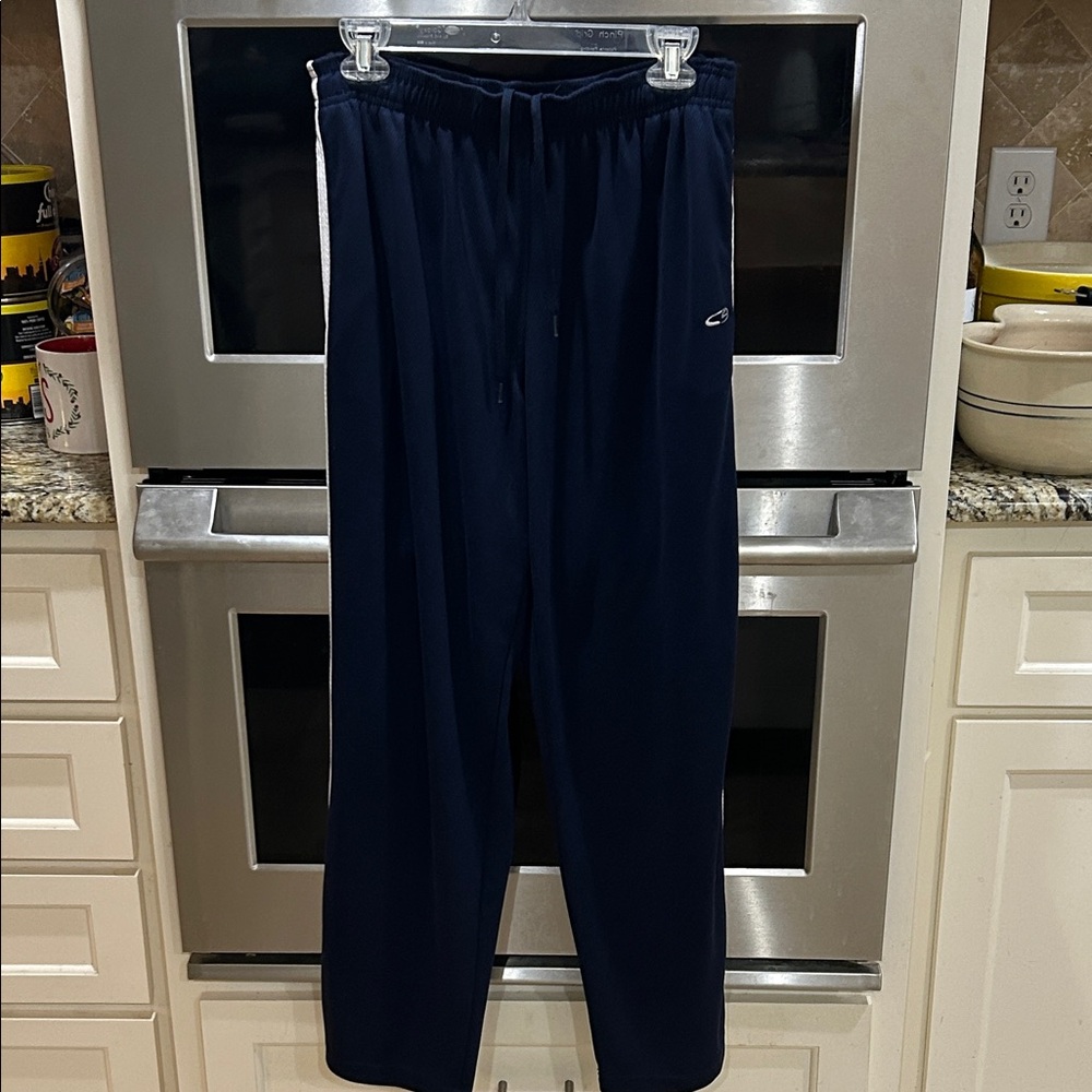 Champion Dark Blue Joggers with White Stripe